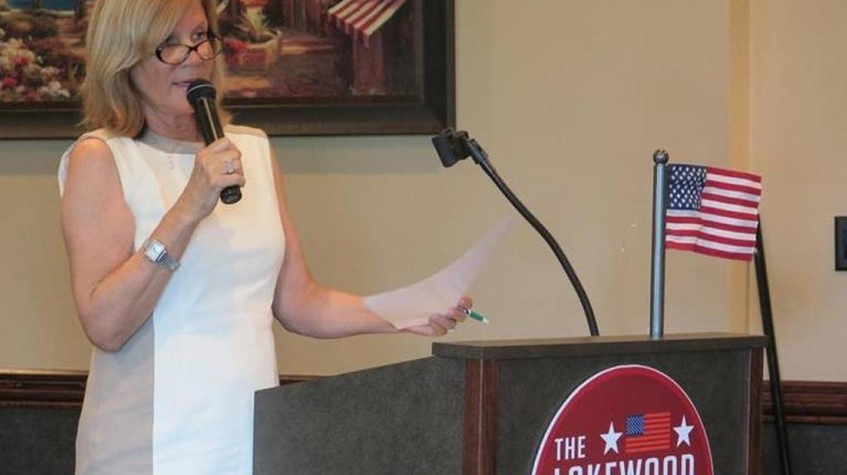 Manatee County Commissioner Carol Whitmore spoke Friday at the Lakewood Ranch Republican Club luncheon.