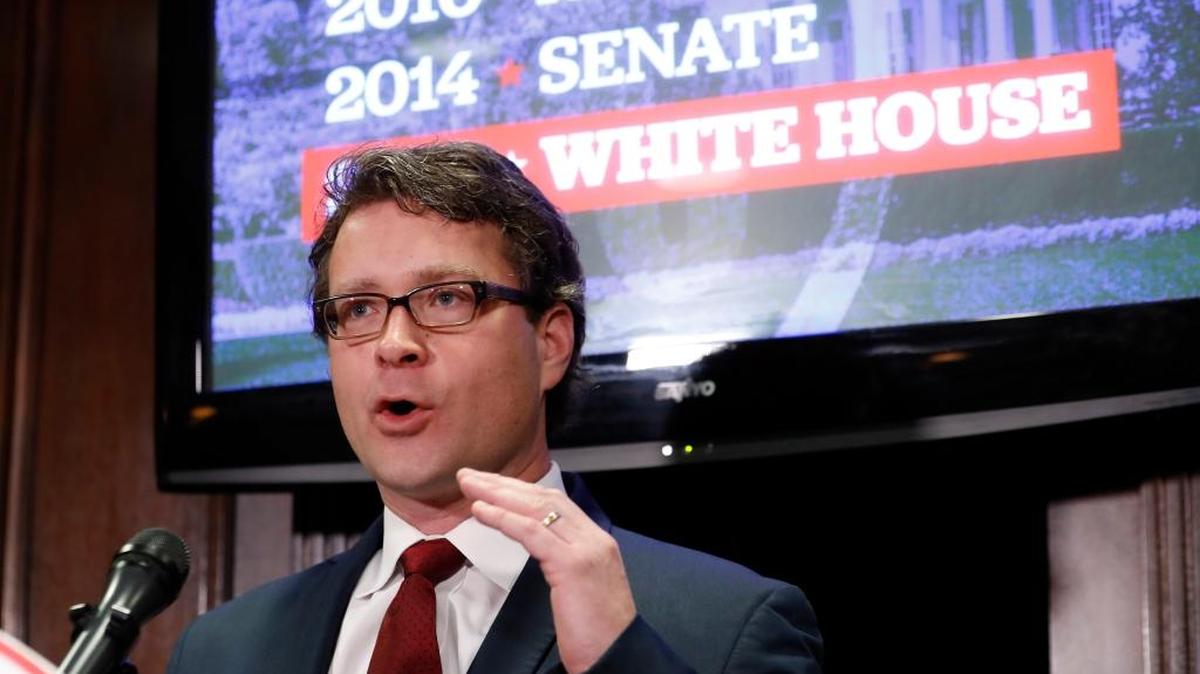 In this Nov. 9, 2016 file photo, Republican State Leadership Committee President Matt Walter speaks during a news conference about the GOP's success on election night, at the Republican National Committee in Washington. Millions of dollars in campaign spending produced mixed results for the conservative and liberal groups seeking to sway state supreme courts around the country. Walter, president of the leadership committee, said he expects heavy spending on both sides to continue, given the outcome of Tuesday's election.