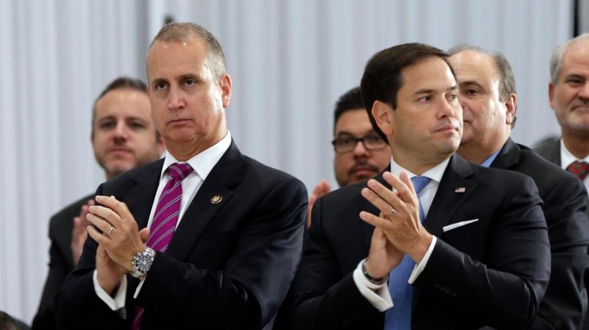 Florida Rep. Mario Díaz-Balart with Senator Marco Rubio.
