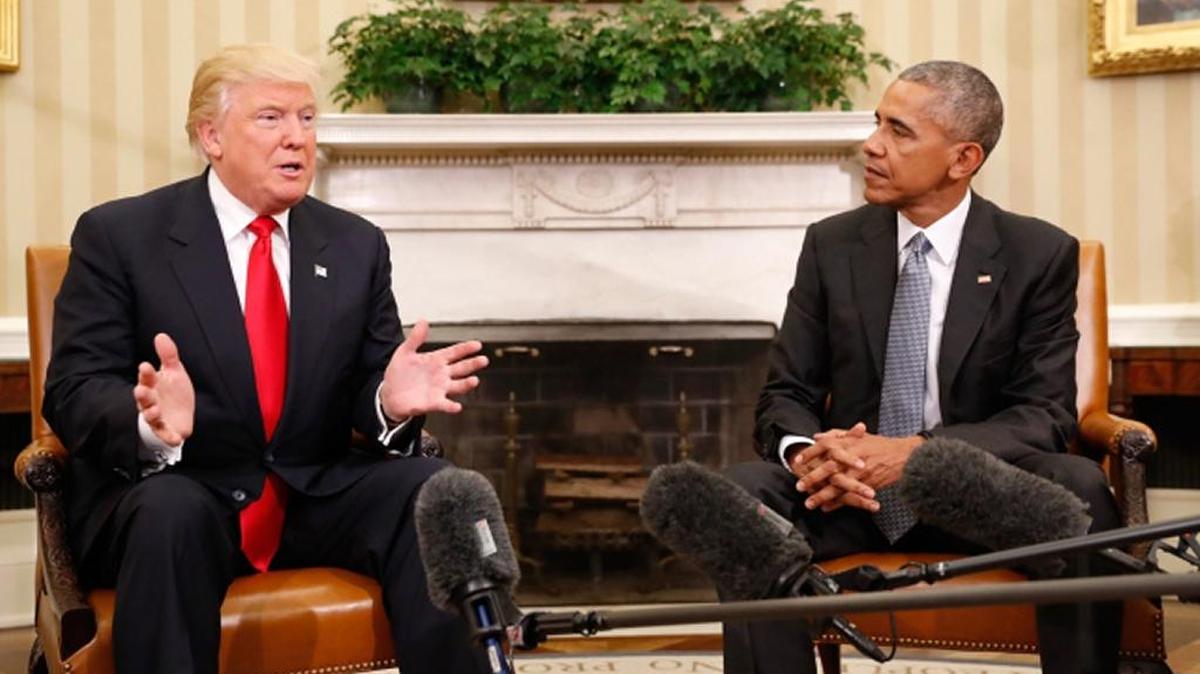 FILE: Trump, Obama in the White House transition