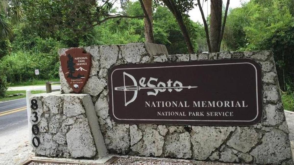 FILE PHOTO: The entrance to De Soto National Memorial, which last year celebrated 100 years of the National Parks Service.