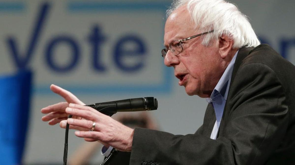 Sen. Bernie Sanders, I-Vt. speaks in Omaha, Neb., on Nov. 4.