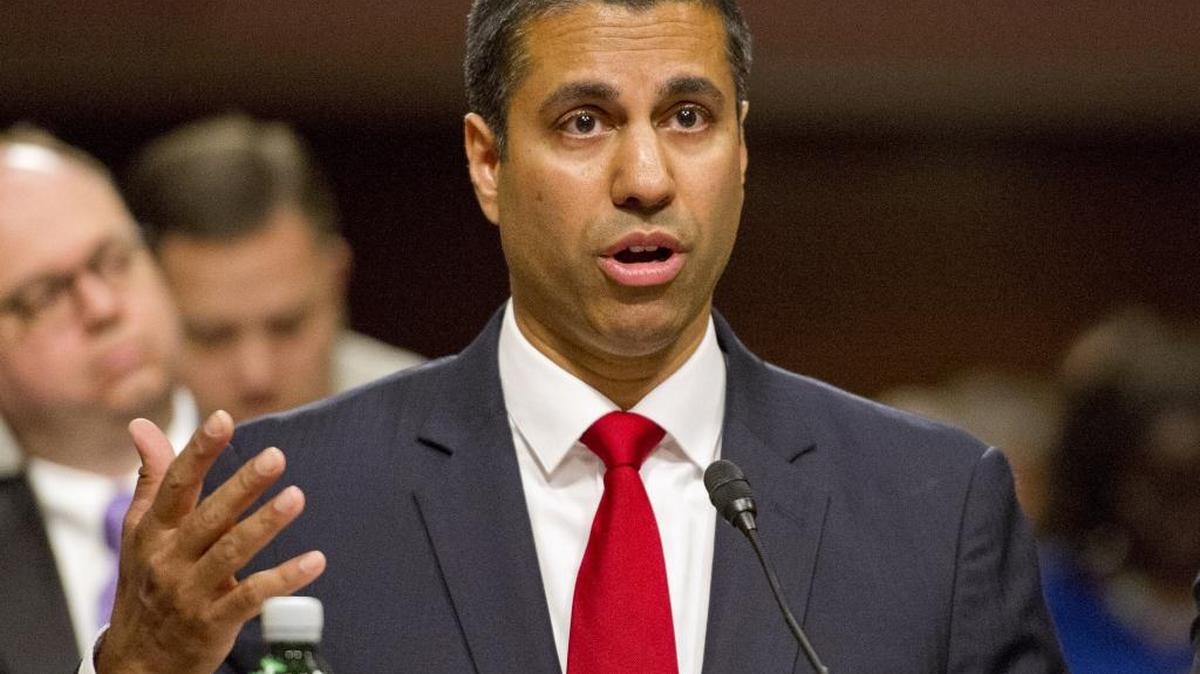 Federal Communications Commission Chairman Ajit Varadaraj Pai testifies on July 19, 2017 before the U.S. Senate Committee on Commerce, Science, and Transportation on Capitol Hill in Washington, D.C.