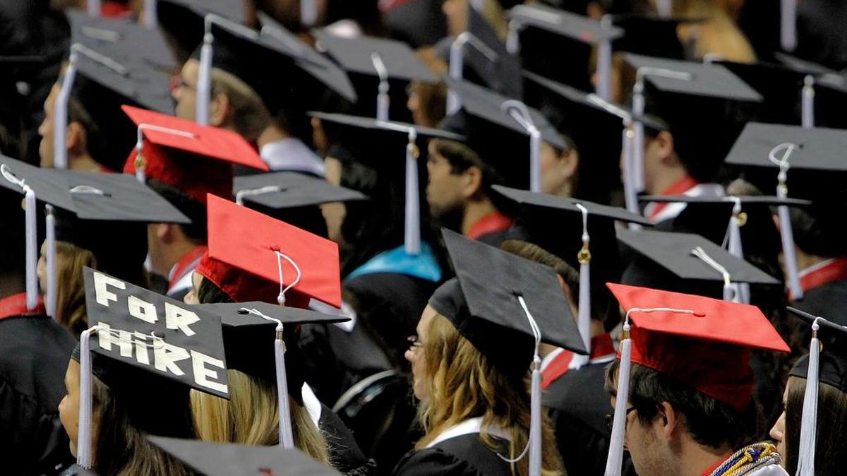 FILE: Students attend 2011 graduation ceremonies at the University of Alabama in Tuscaloosa, Ala.