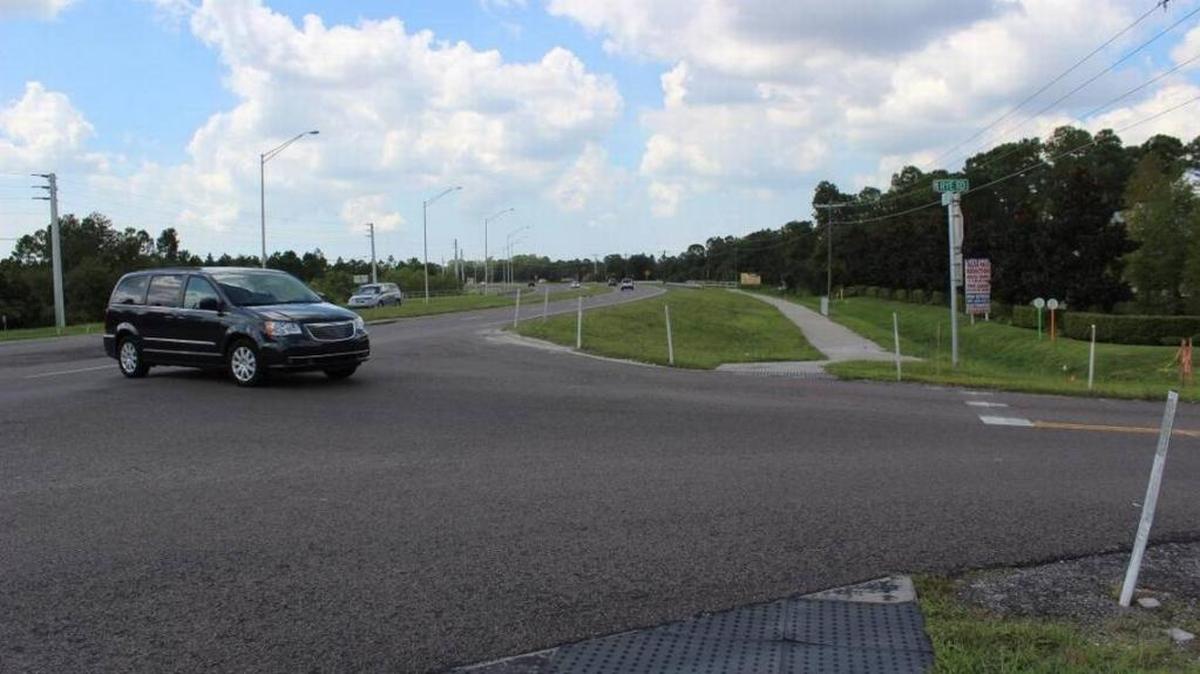 Site of proposed roundabout at State Road 64 and Rye Road