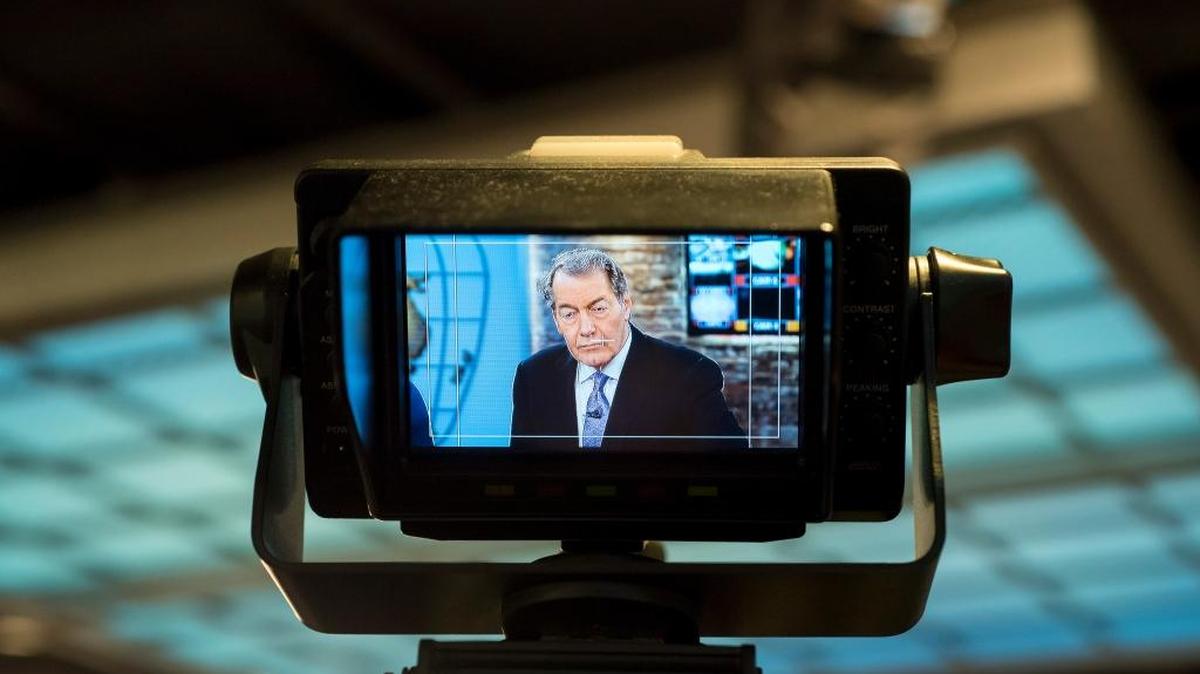 Charlie Rose, former co-host of “CBS This Morning,” seen in a video camera’s monitor during a 2014 taping in New York. A nationwide reckoning on sexual harassment ended the careers of some of television’s best-known personalities in 2017.