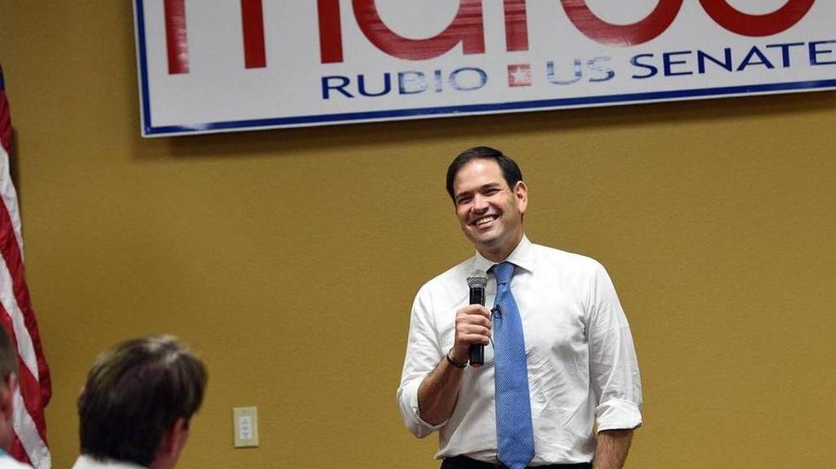FILE: Sen. Marco Rubio at a campaign stop in November 2016 at Mixon Fruit Farms in Bradenton.