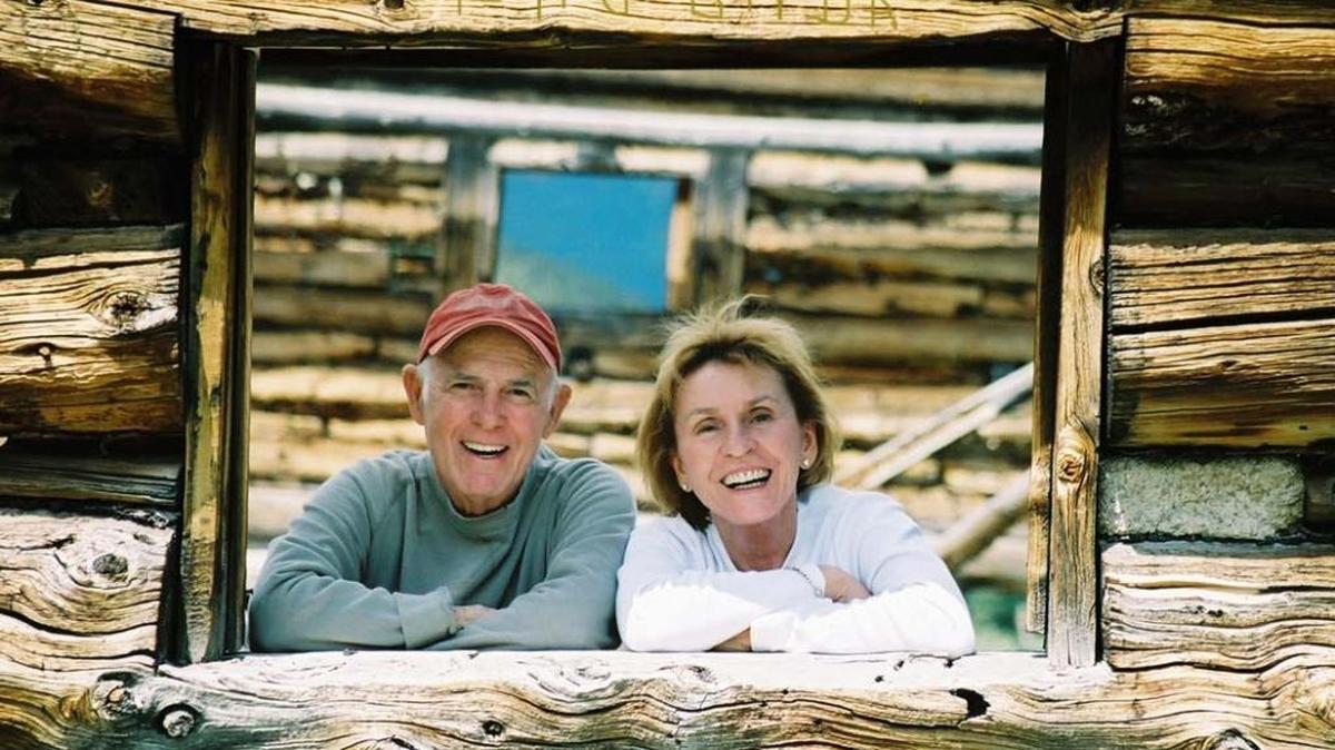 Retired Judge Thomas Gallen and wife Linda enjoying cabin life.