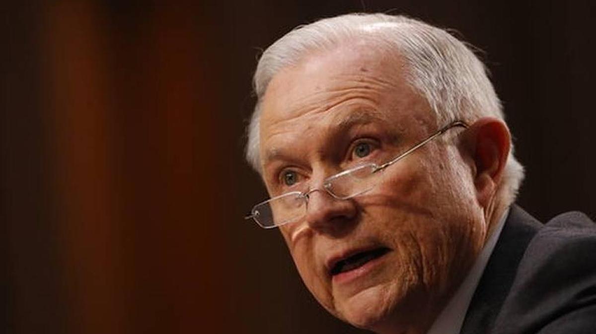 FILE PHOTO: Attorney General Jeff Sessions testifies on Capitol Hill in Washington, Tuesday, June 13, 2017, before the Senate Intelligence Committee hearing about his role in the firing of James Comey, his Russian contacts during the campaign and his decision to recuse from an investigation into possible ties between Moscow and associates of President Donald Trump.