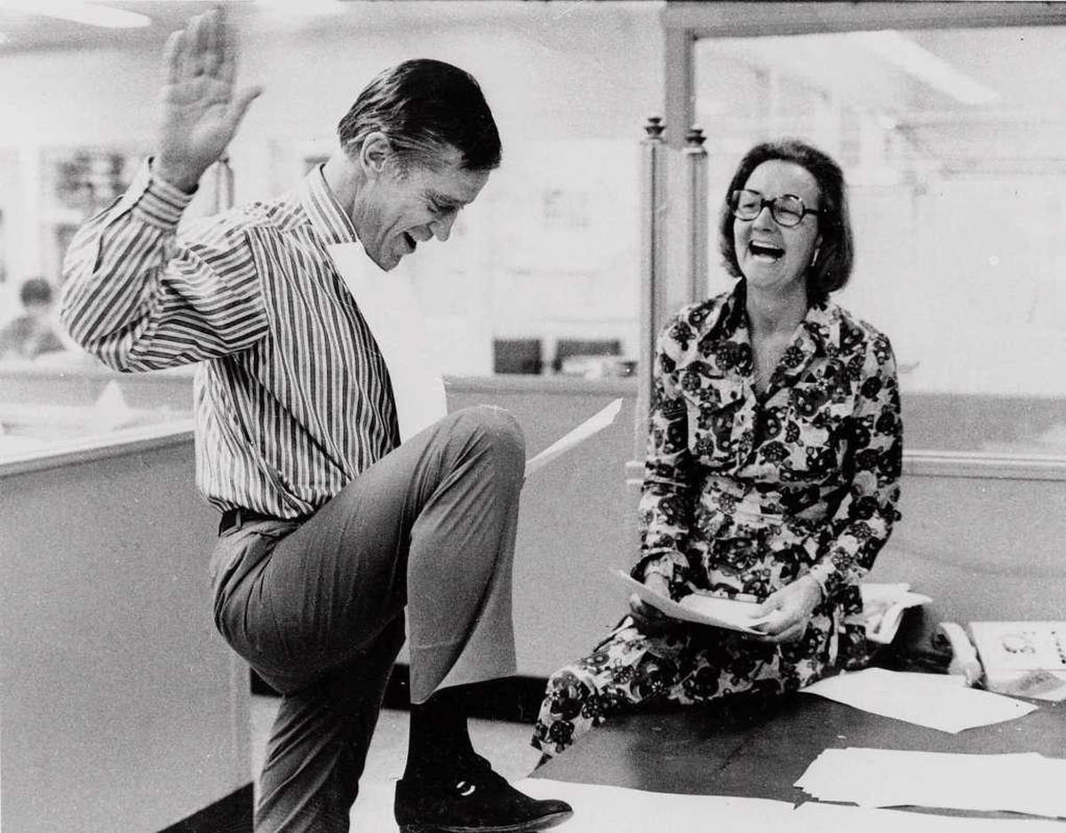 Graham and Bradlee in the real-life drama over the Pentagon Papers at the Washington Post, June 30, 1971.