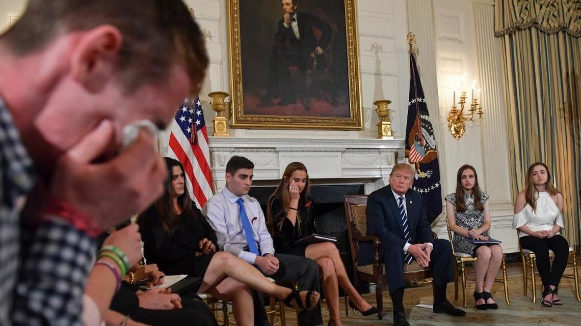 Trump’s response to ‘listening session’ with gun victims? NRA chief is patriot.