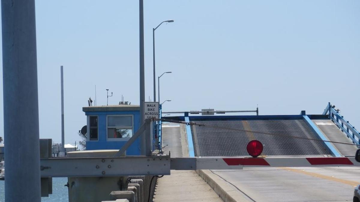 The Cortez Bridge was stuck in an upright position for about two hours Tuesday afternoon.