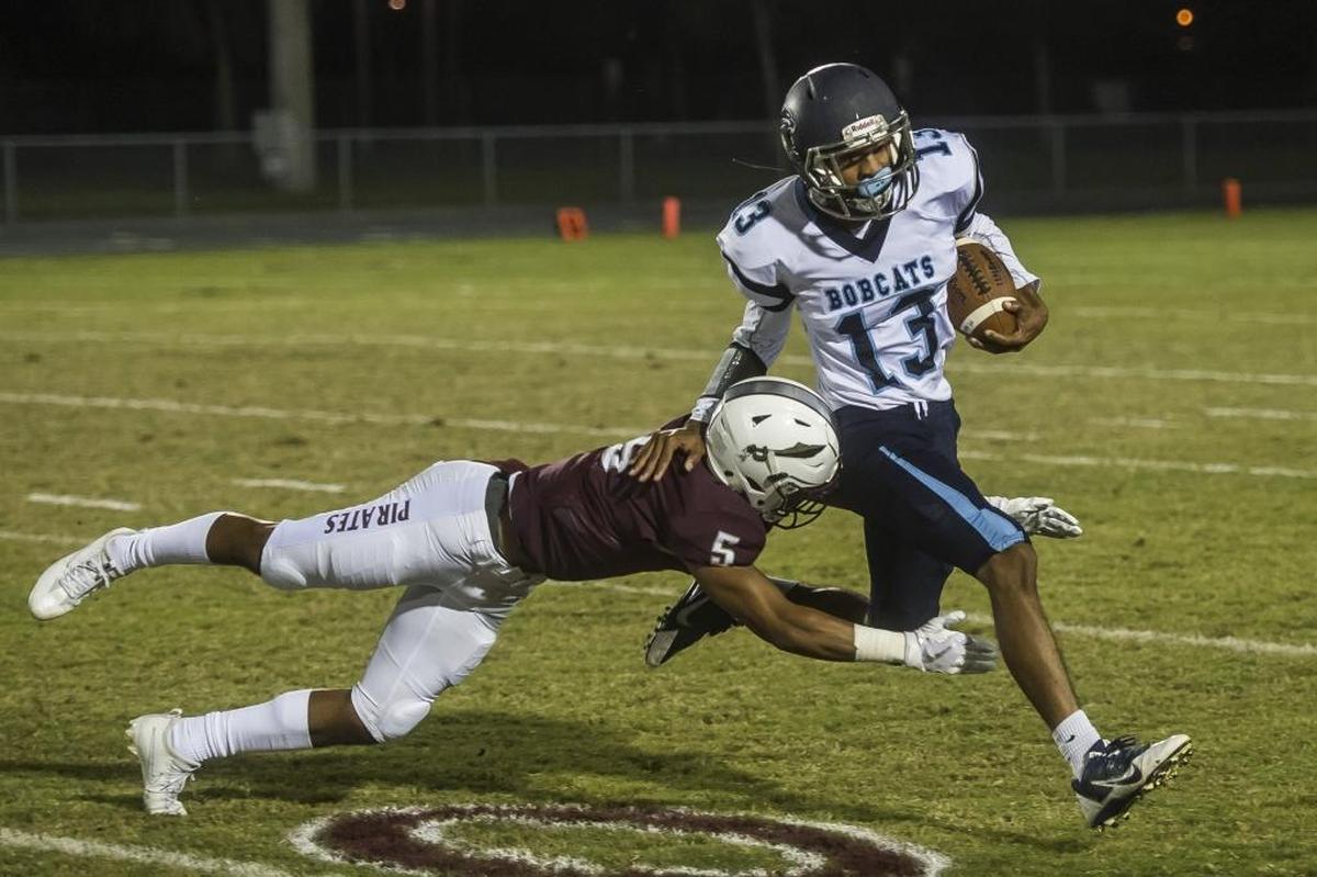Braden River defensive back Tyrone Collins (5) recently returned to the Pirates’ lineup after having knee surgery in March.