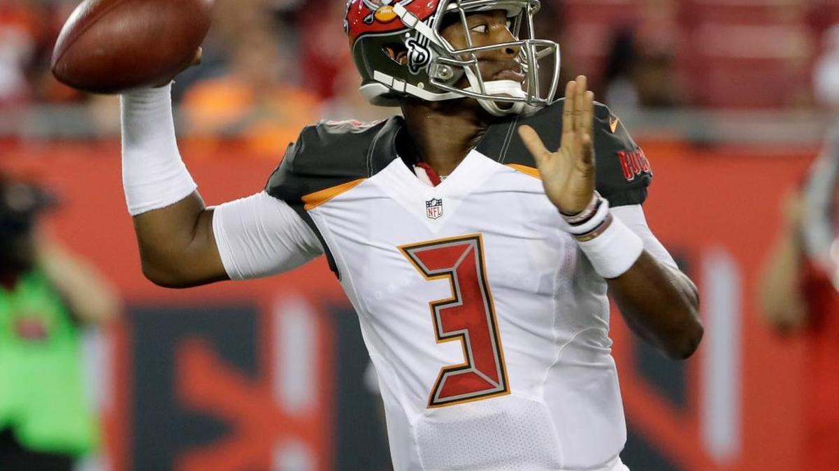 Tampa Bay Buccaneers quarterback Jameis Winston throws a pass against the Cleveland Browns during the first quarter of an Aug. 26 game in Tampa.