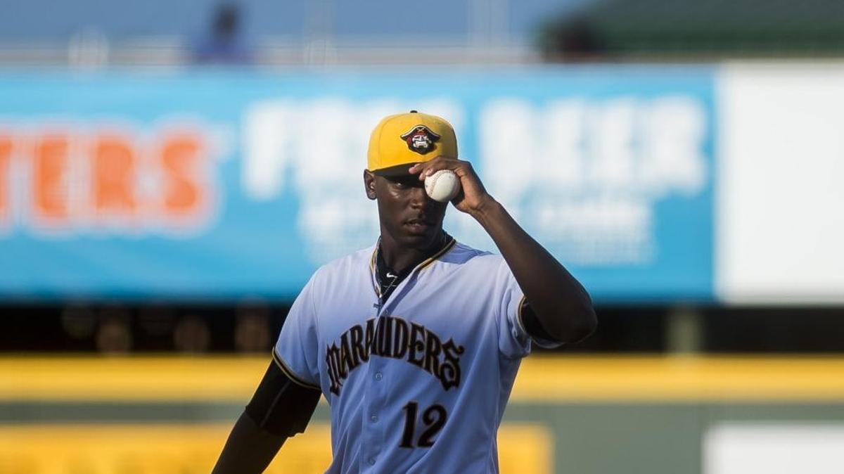 Bradenton Herald starting pitcher Taylor Hearn, shown earlier this month during a home game in Bradenton, struck out 10 batters in 4 2/3 innings on Thursday night in Clearwater. He did not get a decision.