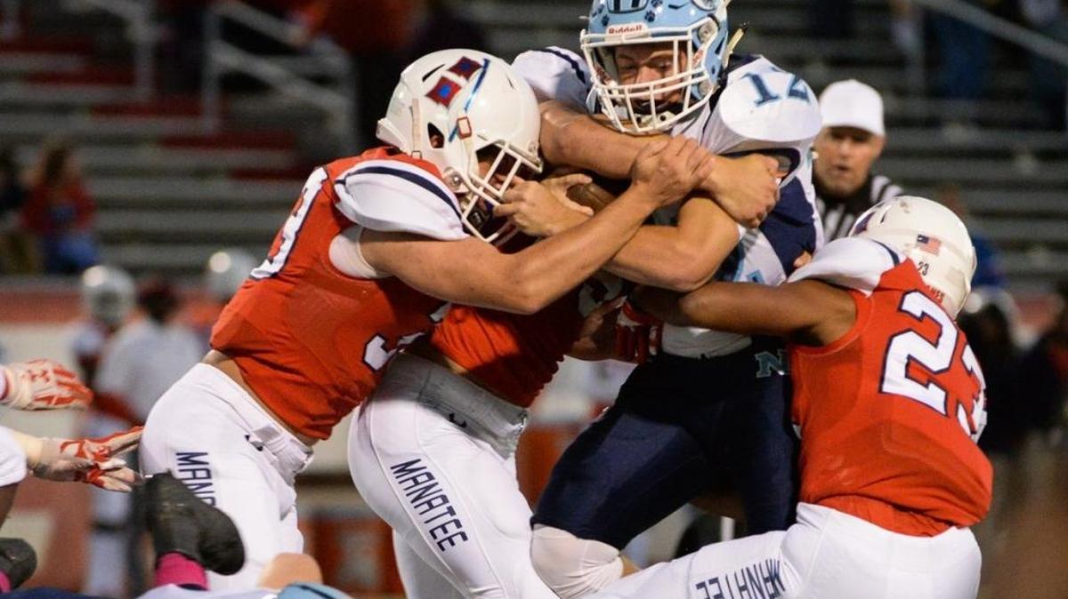 Manatee High is one of three Manatee County programs in the mix for a playoff berth after the Florida High School Athletic Association released the updated Week 11 playoff points standings. Braden River and Palmetto High are the other two programs.