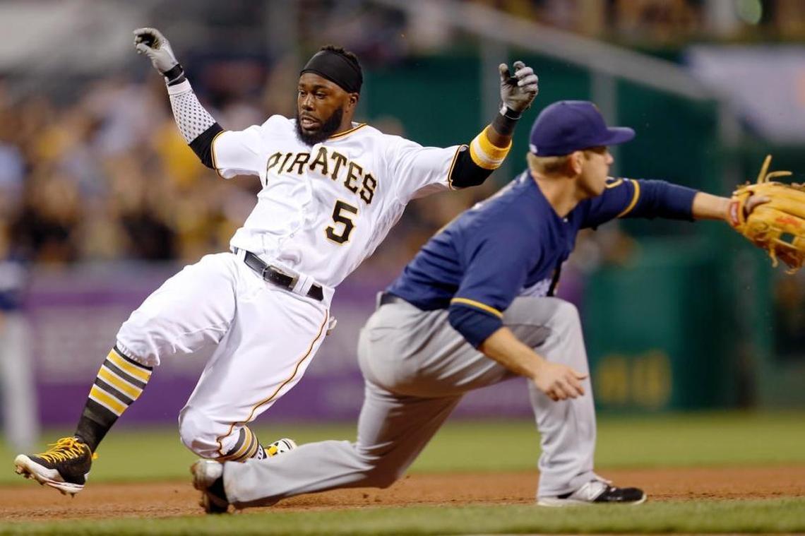Pirates second baseman Josh Harrison points to his older brothers and uncle as his baseball favorites when he was growing up. His uncle, John Shelby, won the World Series with the Los Angeles Dodgers in 1988.