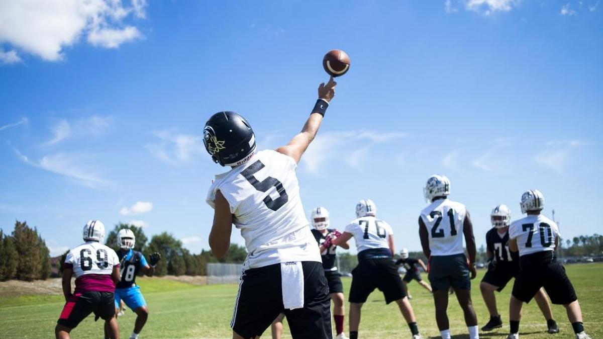 Quarterback Bryan and Braden River play their season opener Thursday night at Disney’s Wide World of Sports in Lake Buena Vista.