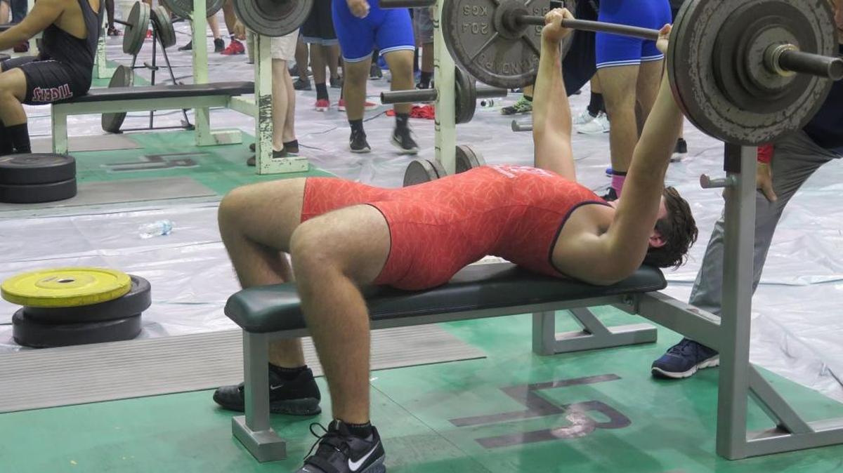 Seth Walter lifts during a competition earlier this season. Walter will try to earn a medal at the state championships on Friday in DeLand.