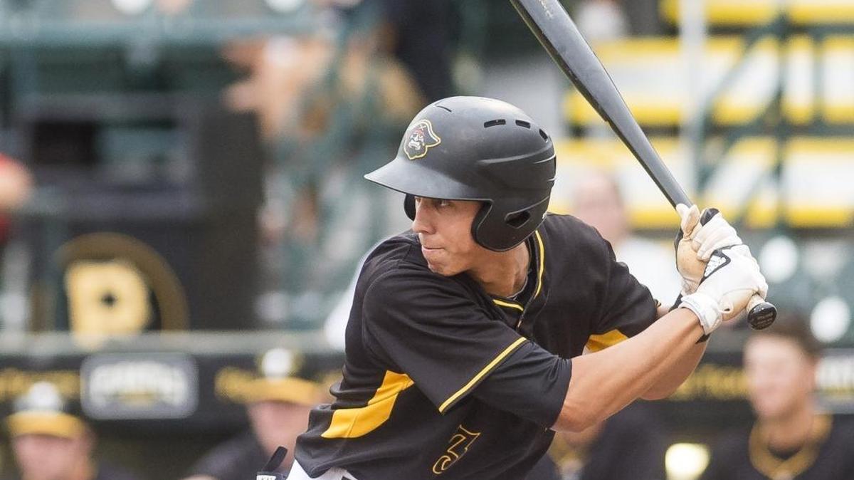 Bradenton Marauders shortstop Cole Tucker prepares his swing during a June game against Fort Myers. In Jupiter on Wednesday night, Tucker contributed two hits and a run in Bradenton’s 3-2, 14-inning loss to the Palm Beach Cardinals.