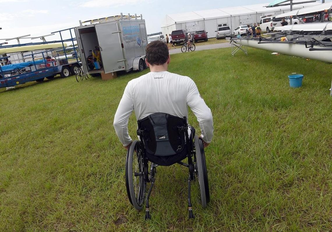 Blake Haxton is representing the United States for the fourth time as a para rower. He made his Olympic debut in 2016 and finished fourth in para rowing single sculls.