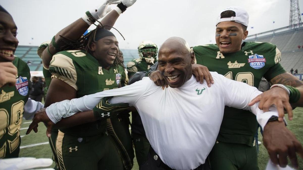 Head coach Charlie Strong went 10-2 in his first season as the University of South Florida’s coach and signed 24 players during the early signing period in late December.