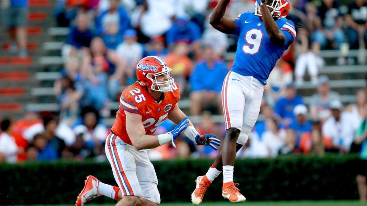 Dre Massey is Florida’s most versatile player, capable of lining up at receiver, running back, quarterback, returner and punter. The 25th-ranked Gators probably won't ask Massey to kick, but they do expect the junior college transfer to be a huge help on offense this season.