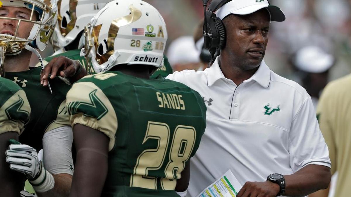 USF head coach Willie Taggart said the Bulls played a sloppy game Saturday against Florida State.