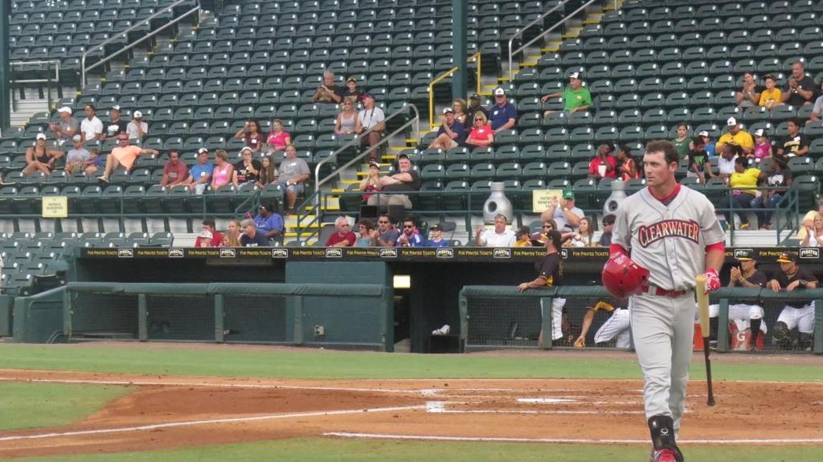 Manatee High School alumnus Cord Sandberg recently was promoted back to Clearwater, the Philadelphia Phillies’ high-A affiliate in the Florida State League.