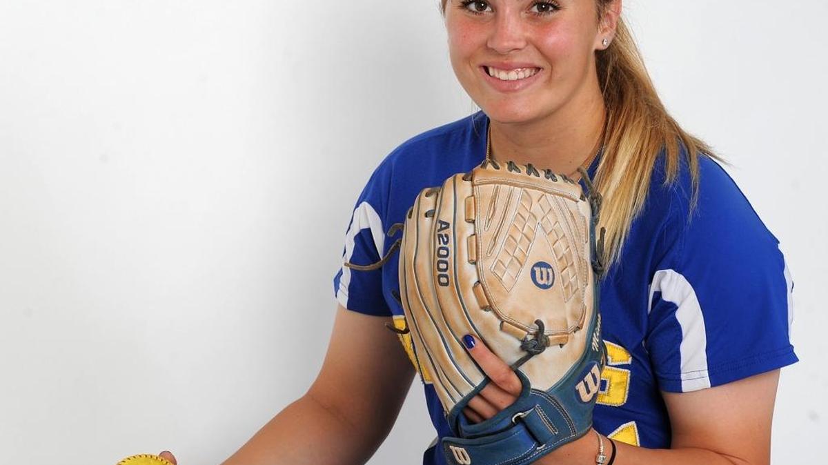 Miriam Schmoll poses for her softball player of the year photograph in May 2016. Schmoll, a junior at Bayshore High School, is the area’s player of the year for the second time in three seasons.