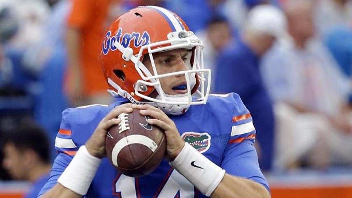 Quarterback Luke Del Rio started six games last season for UF before sustaining a season-ending shoulder injury. He’s battling Malik Zaire and Feleipe Franks for the starting spot.