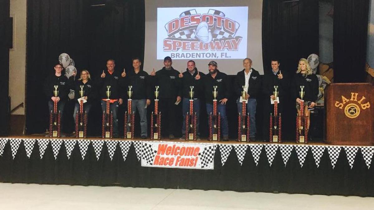The season points champions in all 10 of the divisions honored Friday at Desoto Speedway’s annual banquet in Sarasota.