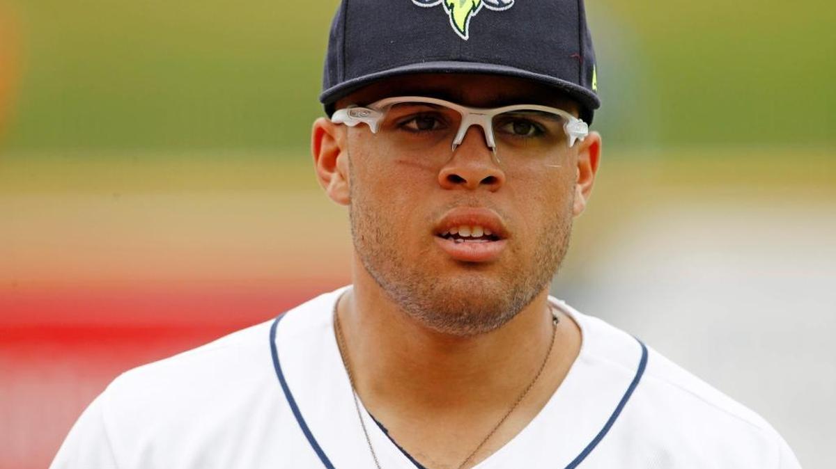 Columbia Fireflies center fielder Desmond Lindsay prepares for their game against Charleston in May 24.