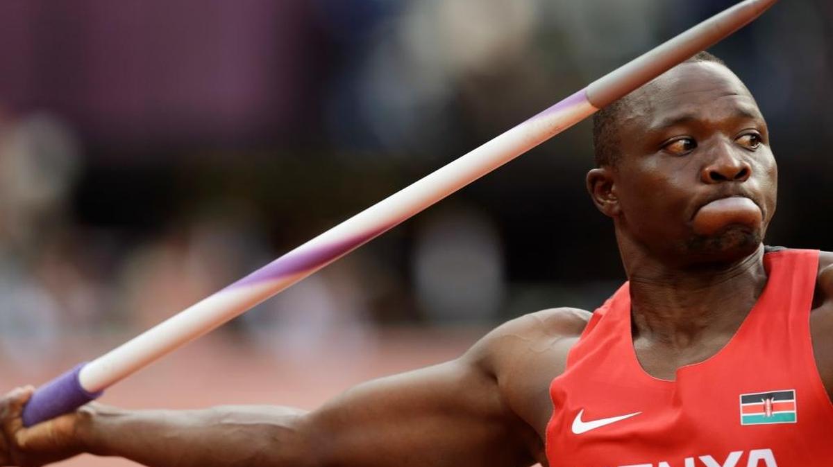 Kenya’s Julius Yego competes in the men’s javelin throw final during the Summer Olympics in London in August 2012. He also had problems with the National Olympic Committee of Kenya and was left without a plane ticket to the 2016 Games.