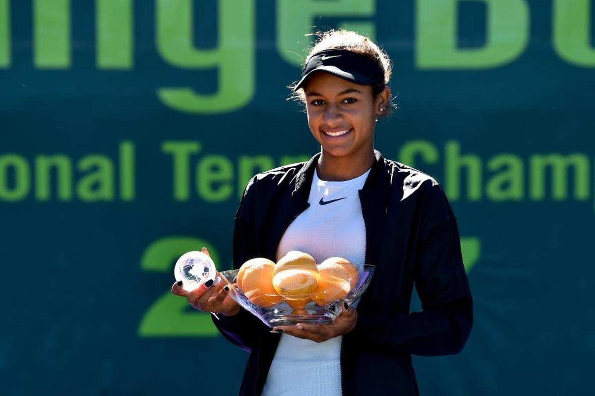 Whitney Osuigwe, who trains at IMG Academy, won the girls 18s title at the Orange Bowl in December.