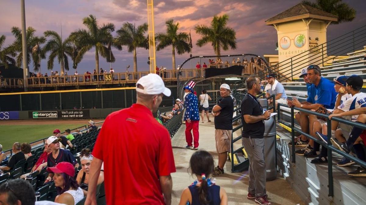 The Bradenton Marauders continue a homestand at LECOM Park, shown during a game earlier this month, against Clearwater in a matinee on Sunday. The teams have split the first two games of the series.