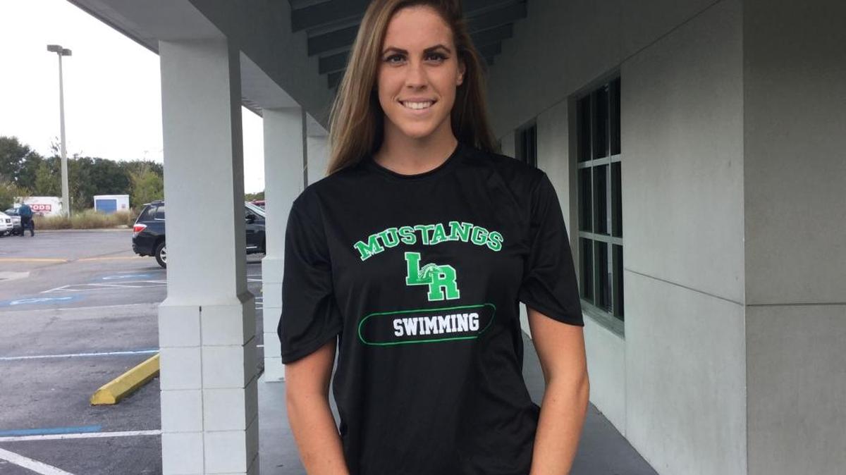 Lakewood Ranch High senior Courtney Chapin aiming to win a state swimming title in the 100 backstroke at this weekend's Class 4A meet in Stuart.