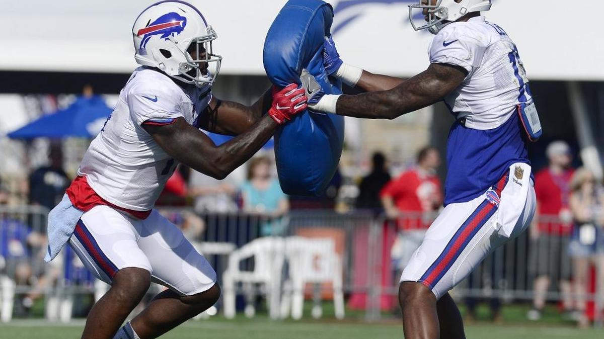 Jeremy Butler (left) is competing for a roster spot with the Bills this preseason. The Bradenton native played at Booker High School in Sarasota.
