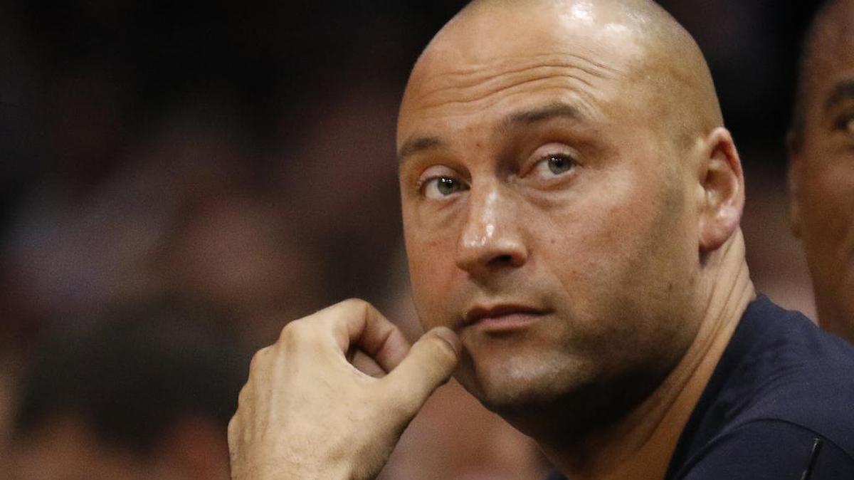 Derek Jeter, chief executive officer and part owner of the Miami Marlins and former New York Yankees player.