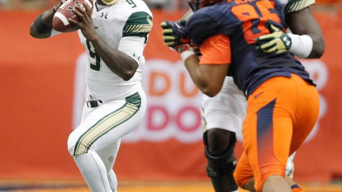 University of South Florida quarterback Quinton Flowers is a dynamic dual threat who led the Bulls to the program’s first 11-win season in 2016.