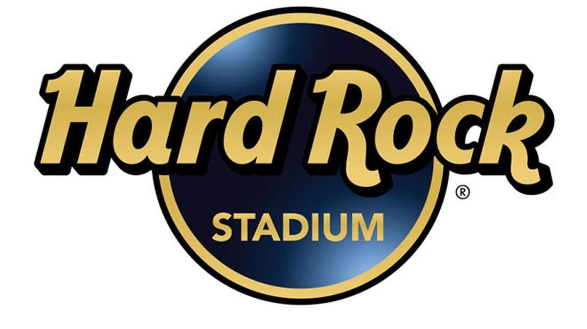 The logo for Hard Rock Stadium, home of the Miami Dolphins.