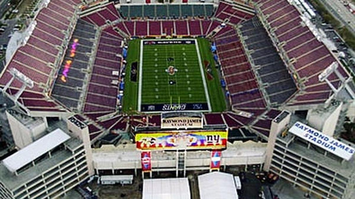 Raymond James Stadium in Tampa.