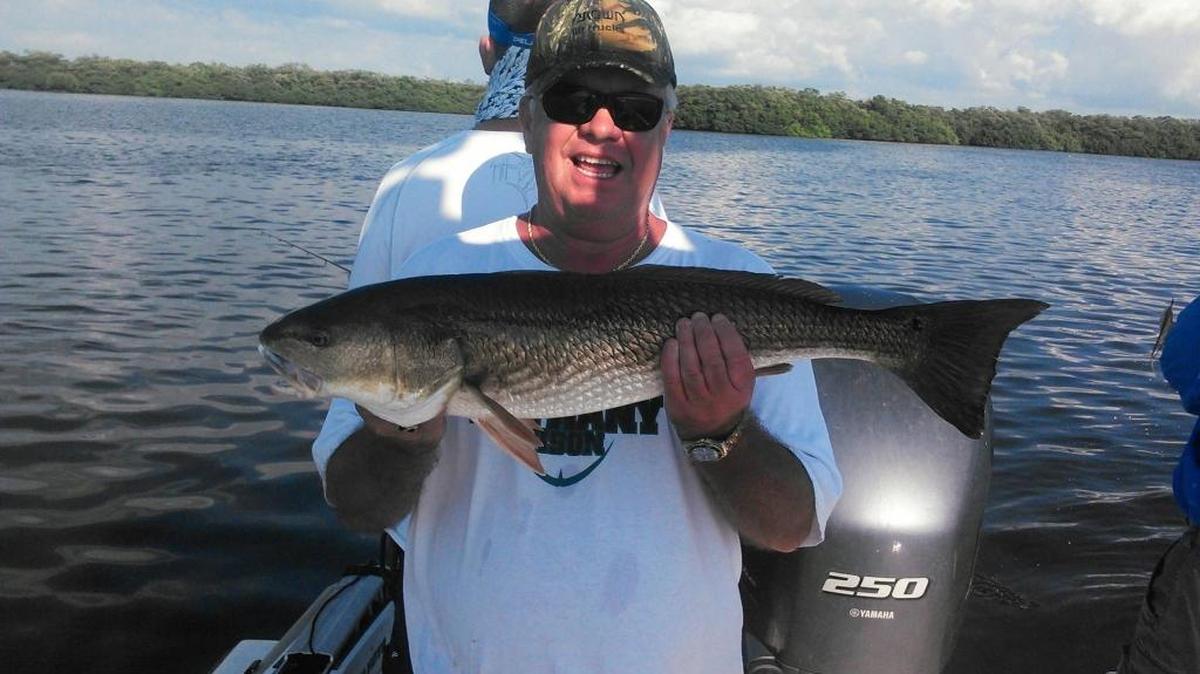 Anglers fishing with Capt. Todd Romine enjoyed plenty of redfish action as Hurricane Matthew approached.