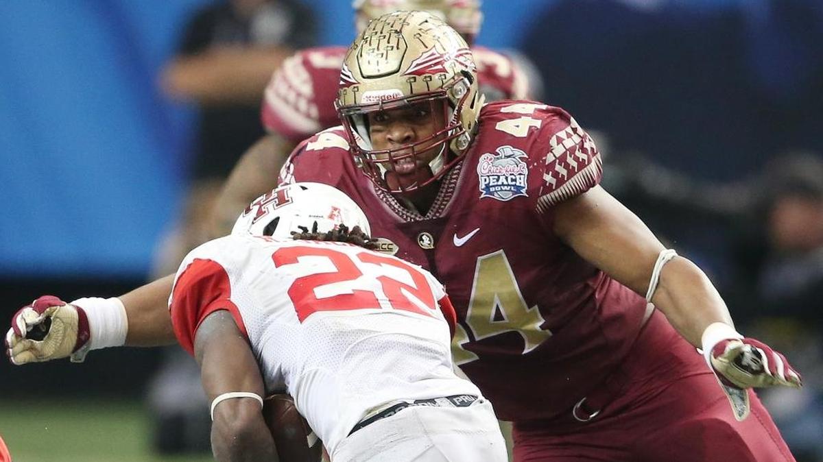 After 10.5 sacks in 2015, FSU’s DeMarcus Walker (44) knows teams are going to be doubling him this season.