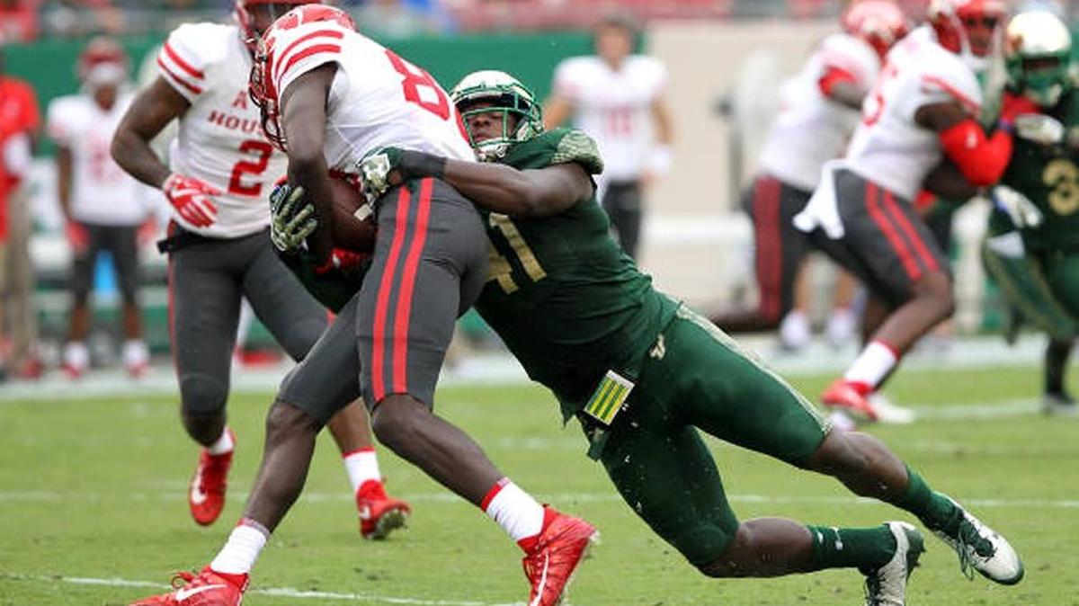 USF defensive end Greg Reaves, a former Manatee High standout, has 43 tackles this season as a redshirt sophomore.