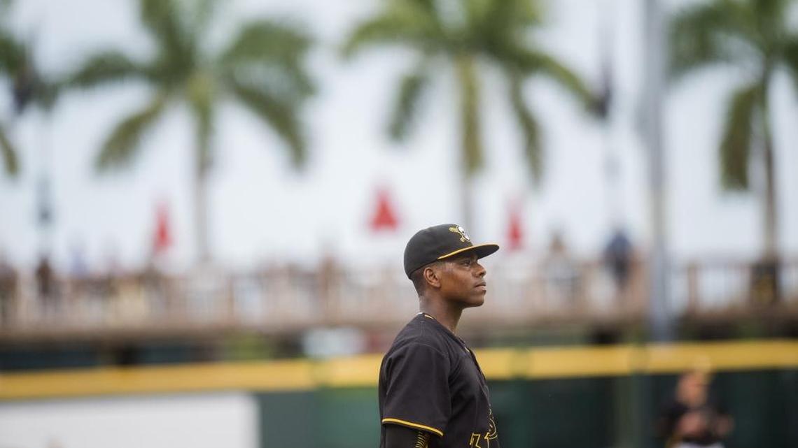 Bradenton Marauders third baseman Ke’Bryan Hayes was the No. 32 pick by the Pittsburgh Pirates in the 2015 draft.