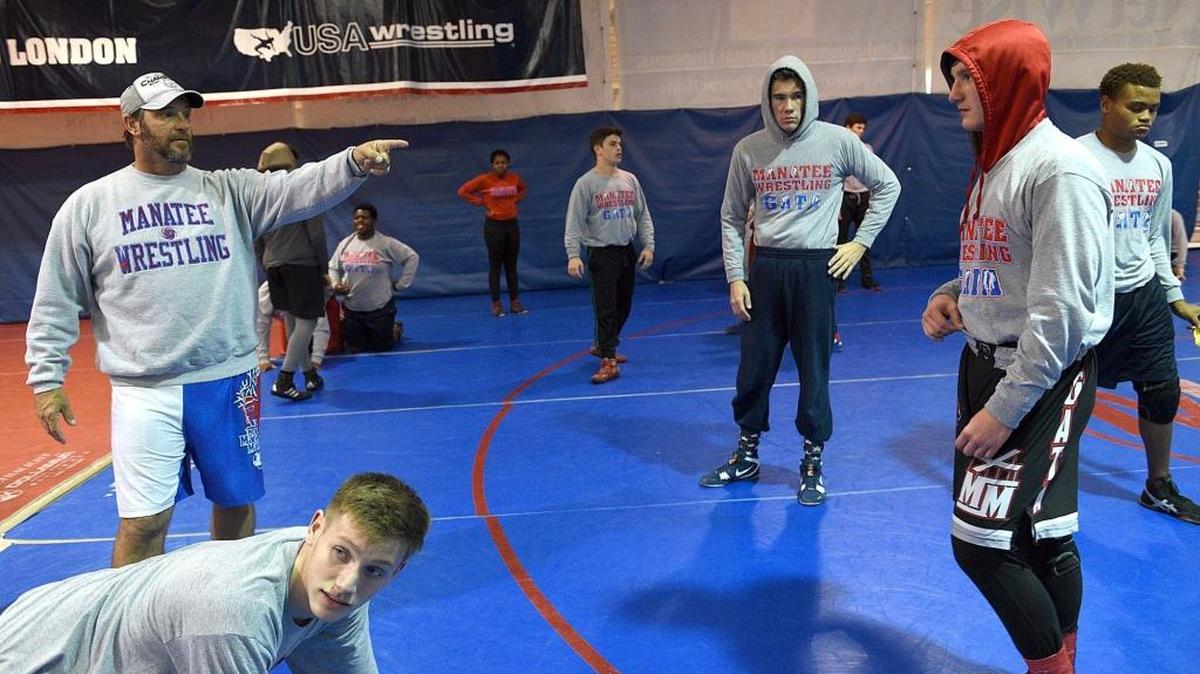 Manatee wrestling coach Andrew Gugliemini Jr. is one of several Manatee County high school coaches with staying power. He picked up his 500th career win just before Christmas.