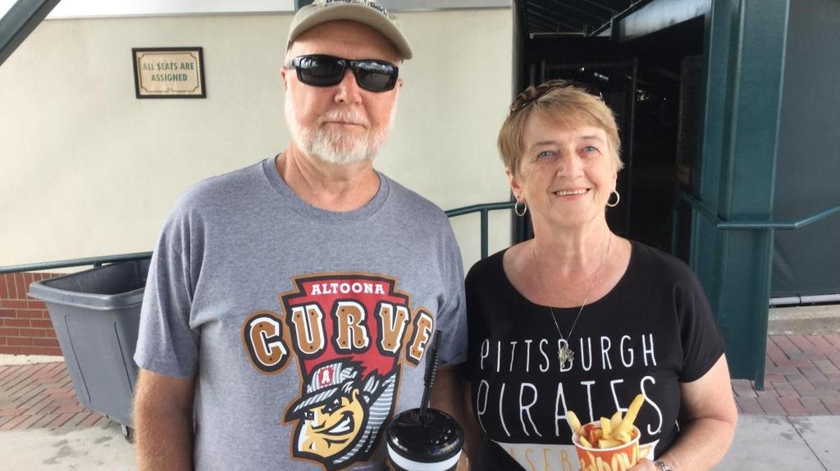 Russ and Phyllis Trube, of Phillipsburg, Pa., are Tuesday’s Pirates fans of the game.
