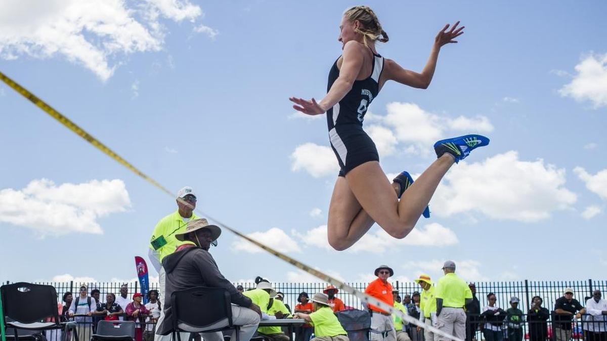 Lakewood Ranch’s Sophia Falco won her first Class 4A triple jump title this year at the state track and field championships. The senior also repeated as the long jump champion.