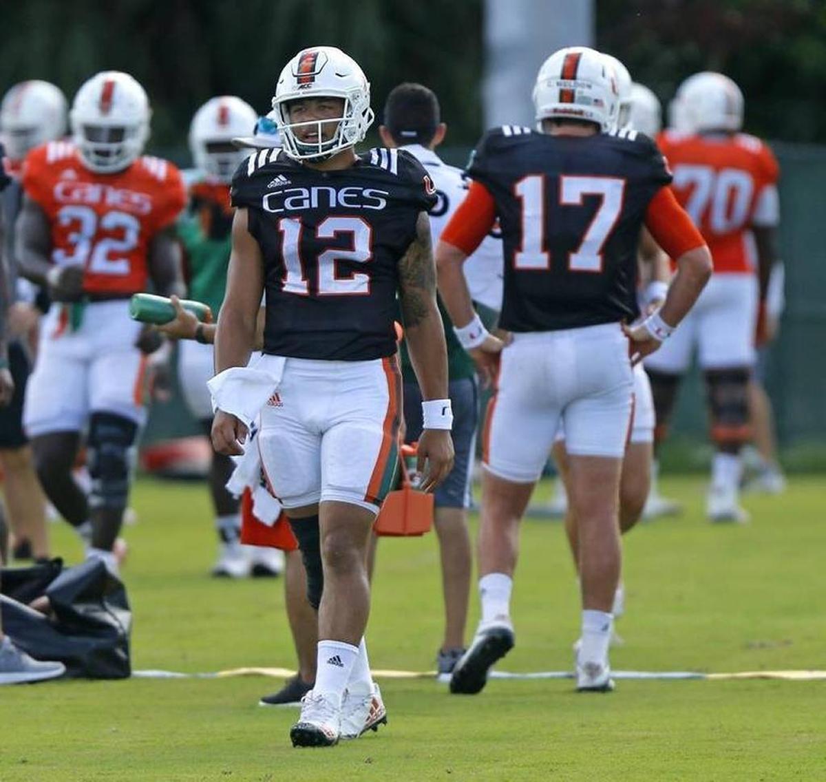 Malik Rosier won a three-way battle and will be UM’s starting quarterback in Saturday’s season opener against Bethune-Cookman.